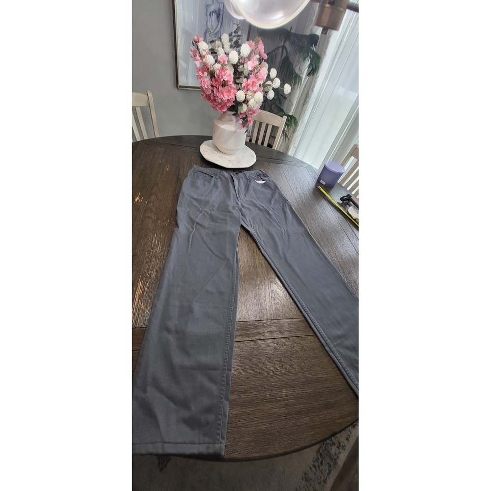 New Eddie Bauer Mens Jeans 36x32 Gray Denim Straight Leg Hiking Comfort Pants - Picture 2 of 8